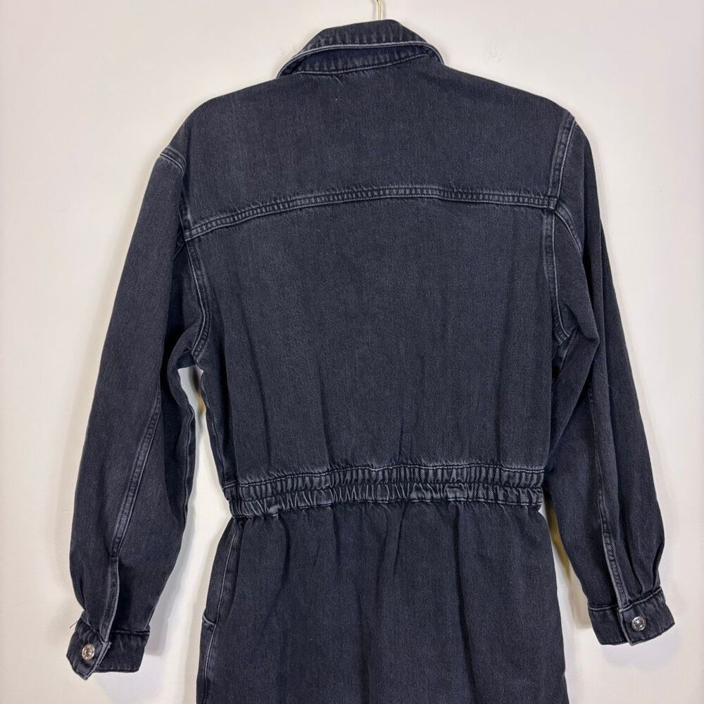 Mng Mango Black Collared Button Front Long Sleeve… - image 7